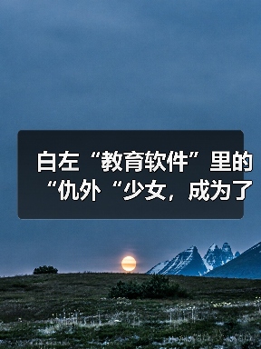 白左“教育软件”里的“仇外“少女,成为了英国男人的幻想对象(图2) 白左“教育软件”里的“仇外“少女,成为了英国男人的幻想对象(图2)