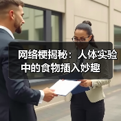 网络梗揭秘:人体实验中的食物插入妙趣(图3) 网络梗揭秘:人体实验中的食物插入妙趣(图3)