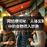 网络梗揭秘：人体实验中的食物插入妙趣