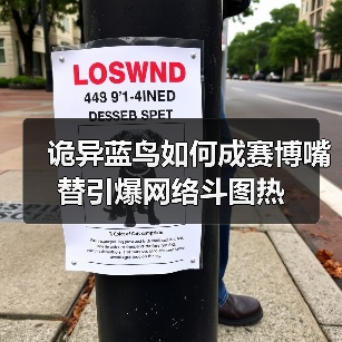 诡异蓝鸟如何成赛博嘴替引爆网络斗图热(图3) 诡异蓝鸟如何成赛博嘴替引爆网络斗图热(图3)