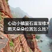 心动小镇萤石溜溜橡木雨天朵朵位置怎么找？（图1）